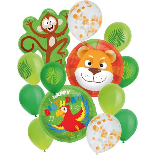 Ballonnen Set Jungle (14-delig), Kleding | Dames, Carnavalskleding en Feestkleding, Nieuw, Ophalen of Verzenden