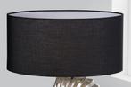 Lampenkap 50x23x50cm zwart wit voor tafellamp - 42794, Huis en Inrichting, Lampen | Lampenkappen, Ophalen of Verzenden, Nieuw