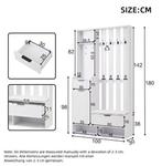 6-in-1 Kapstok met Bank, Laden en Kast – Complete Halset, Huis en Inrichting, Woonaccessoires | Kapstokken, Verzenden, Nieuw