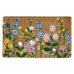kokosmat handgeweven wilde bloemen 75cm, Verzenden, Nieuw