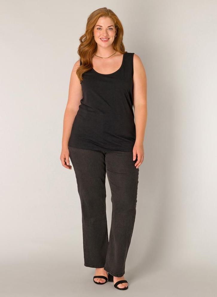 Base Level Curvy tanktop katoen Amin Maat:, Kleding | Dames, Tops, Overige kleuren, Nieuw, Verzenden