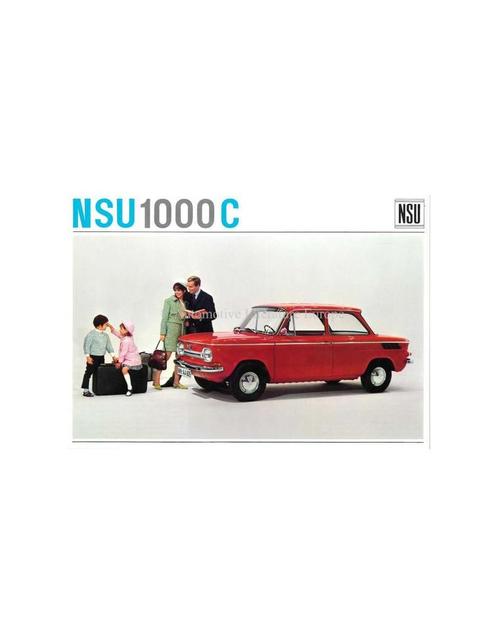 1967 NSU 1000 C BROCHURE DUITS, Boeken, Auto's | Folders en Tijdschriften
