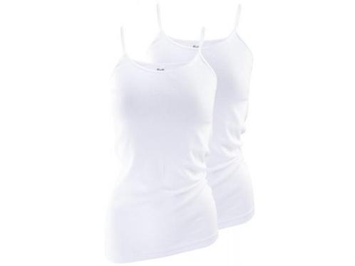 2 stuks dames onderhemd - spaghettiband - 100% katoen - Wit, Kleding | Heren, Ondergoed, Verzenden