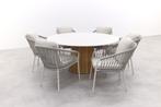 Suns Nappa/Sorolo Ronde Tuinset Ø160 cm - Neolith® | KORTING, Tuin en Terras, Tuinsets en Loungesets, Verzenden, Nieuw, Hout, Tuinset