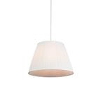 Retro hanglamp crème 45 cm - Plisse, Verzenden, Nieuw, Stof, Retro