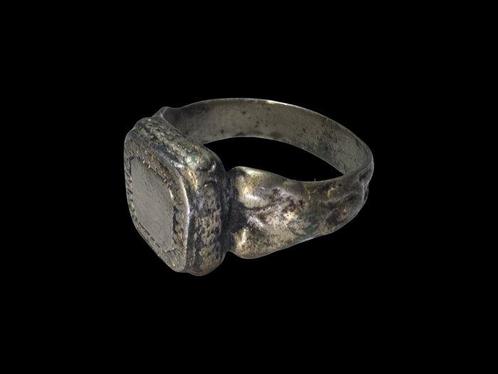 Middeleeuwen, kruisvaardersperiode Zilver Ring, Sieraden, Tassen en Uiterlijk, Antieke sieraden