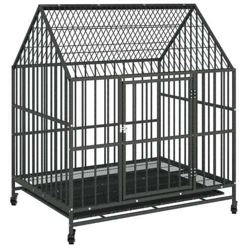 Hondenhok met Wielen | Tweedekansje | Mobiel & Veilig!, Dieren en Toebehoren, Hondenhokken, 100 cm of meer, 75 tot 110 cm, Nieuw