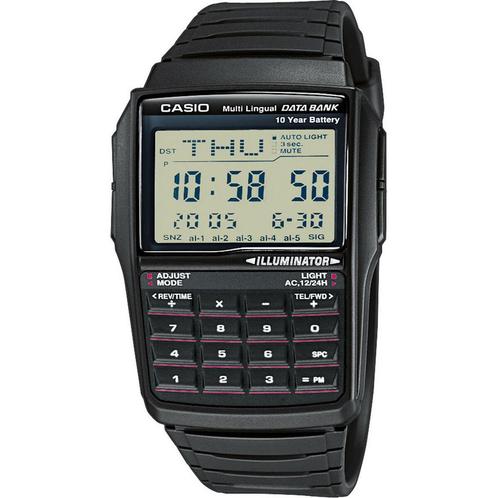Horloge Heren Casio DATABANK CALCULATOR (Ø 37 mm), Sieraden, Tassen en Uiterlijk, Zonnebrillen en Brillen | Heren, Verzenden