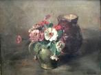Lucie Van Groningen (1884-1970) - Stilleven met tuinbloemen, Antiek en Kunst