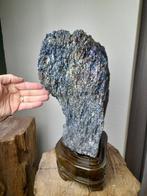 Topstuk Siliciumcarbide mineraal - op houten standaard -, Antiek en Kunst