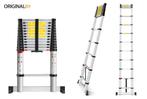 2dekans | Original DIY Telescopische Ladder Aluminium 2,60, Doe-het-zelf en Verbouw, Ladders en Trappen, Ophalen of Verzenden