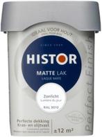 10 Blikken Histor Perfect Finish lak MAT Ivoor 6553 - 0,75 L, Doe-het-zelf en Verbouw, Verf, Beits en Lak, Verzenden, Nieuw