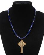 Lapis lazuli - Keltisch kruis van de Oude Wachters –