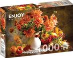 Still Life with Orange Dahlias Puzzel (1000 stukjes) | Enjoy, Verzenden, Nieuw