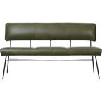 Leren eetkamerbank Solid - Granada Moss (olijf/groen) -, Huis en Inrichting, Stoelen, Nieuw, Leer, Ophalen of Verzenden, Eén