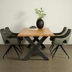 *WOONWINKEL* Tower Living Xara Boomstamtafel Acacia X-poot 1, Huis en Inrichting, Tafels | Eettafels, Verzenden, Nieuw