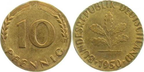 10 Pfennig Brd 50g auf 5 Pfennig Rohling gepraegt, Postzegels en Munten, Munten | Europa | Niet-Euromunten, Verzenden