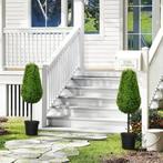TRUUSK Set van 2 Kunstmatige Buxus 90cm - Traanvormig - Plas, Verzenden, Nieuw