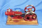 Stoommachine - Hout, Messing, Metaal - 2024 - Werkende, Antiek en Kunst, Antiek | Speelgoed