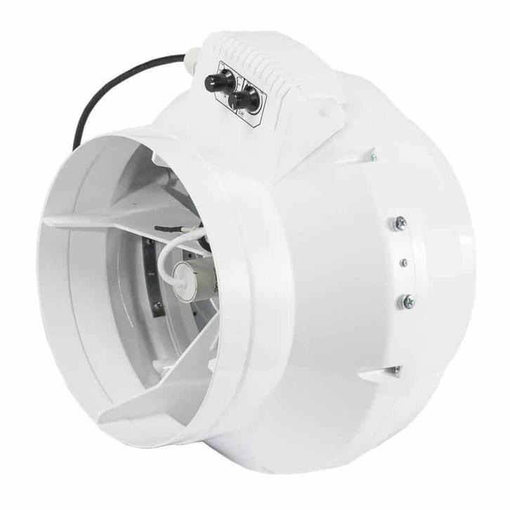 Svent kunststof buisventilator met temperatuur regelaar, Doe-het-zelf en Verbouw, Ventilatie en Afzuiging, Nieuw, Ophalen of Verzenden