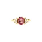Audrey ring 14 krt - Pink Sakura, Sieraden, Tassen en Uiterlijk, Ophalen of Verzenden, Nieuw