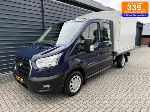 Ford Transit 350 2.0 TDCI DC 7 Persoons Pick-up RWD Airco!, Auto's, Bestelauto's, Lease, Overige kleuren, Handgeschakeld, Overige kleuren