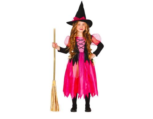 Halloween Kostuum Kind Heks Roze, Hobby en Vrije tijd, Feestartikelen, Nieuw, Verzenden