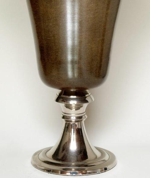 Art Deco Stil - Wijnkoeler - Verchroomd, Gepatineerd metaal, Antiek en Kunst, Kunst | Designobjecten