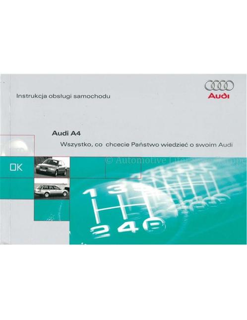 1997 AUDI A4 SEDAN INSTRUCTIEBOEKJE POOLS, Auto diversen, Handleidingen en Instructieboekjes