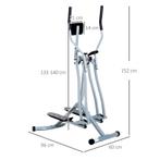 TRUUSK Crosstrainer, Hometrainer, LCD-display, Verstelbaar B, Verzenden, Nieuw