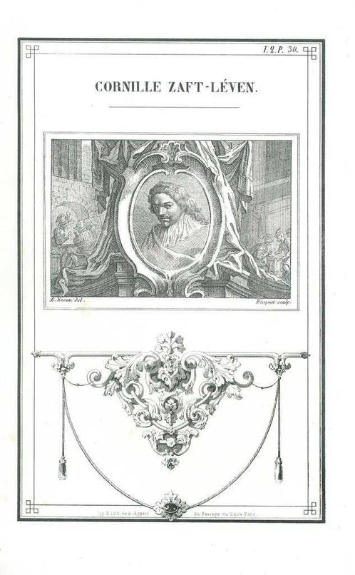 Portrait of Cornelis Saftleven, Antiek en Kunst, Kunst | Etsen en Gravures