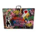 Koen Betjes - The Banksy x Mickey Mouse StreetArt Suitcase, Antiek en Kunst, Kunst | Schilderijen | Modern