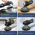 Polijstmachine - Poetsmachine auto - 900W - Geel - MASKO®, Doe-het-zelf en Verbouw, Gereedschap | Schuurmachines, Verzenden, Zo goed als nieuw