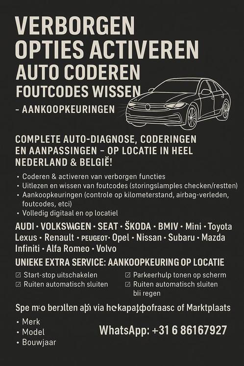 Auto Coderen | Verborgen Opties Activeren | Foutcodes Wissen, Diversen, Overige Diversen, Nieuw