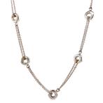 Witgouden collier 41-43 cm 18 krt, Sieraden, Tassen en Uiterlijk, Kettingen, Met hanger, Verzenden, Zo goed als nieuw, Goud