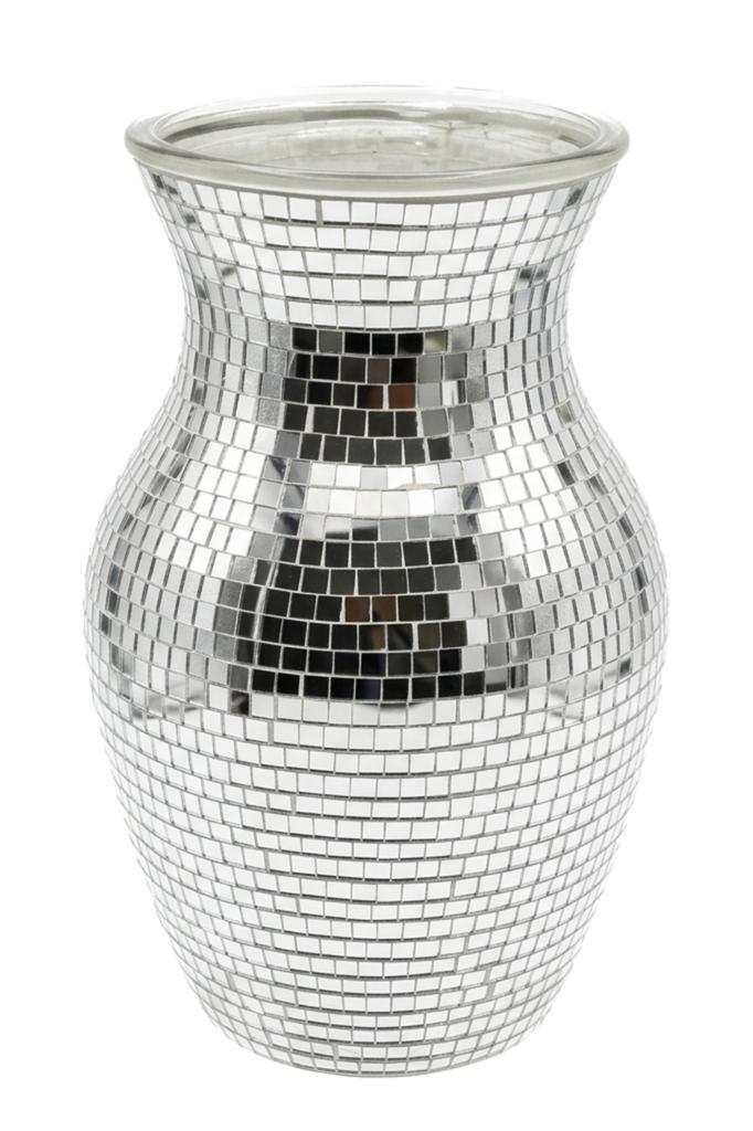 Discobal Vaas 20 cm Bloemenvaas Spiegeltjes Vaasje Plantenpo, Hobby en Vrije tijd, Feestartikelen, Carnaval, Feestartikel, Nieuw