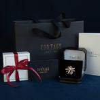 Witgouden vintage broche met diamant 14 kt, Ophalen of Verzenden, Nieuw