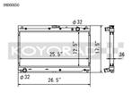 Koyo 99-05 Mazda MX-5 Miata 1.8L (MT) Radiator - VH060650, Auto-onderdelen, Motor en Toebehoren, Ophalen of Verzenden, Nieuw