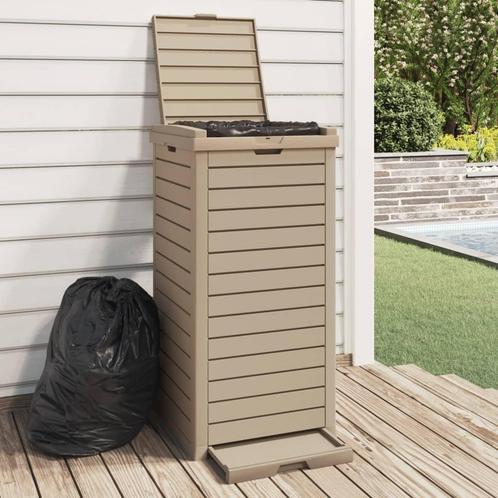 vidaXL Vuilnisbak voor buiten 41x41x86 cm polypropeen, Huis en Inrichting, Woonaccessoires | Prullenbakken, Nieuw, Verzenden