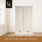 Landelijk Klassiek - Kledingkast Brighton - Hout - Wit, Huis en Inrichting, Nieuw, Grenenhout, Landelijk, klassiek, robuust, massief, Scandinavisch