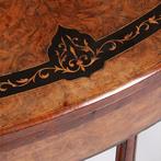 Victoriaanse speeltafel schaaktafel wortelnoten en ebben ca, Antiek en Kunst, Ophalen of Verzenden