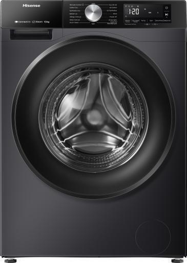 Hisense WD3S9043BB3 was/droogcombinatie - zwart, Witgoed en Apparatuur, Wasmachines, 1200 tot 1600 toeren, 8 tot 10 kg, Nieuw