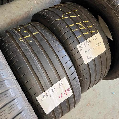 2 x Dunlop SP Sport Maxx RT2 245-35-18 Zomerbanden 4mm, Auto-onderdelen, Banden en Velgen, 18 inch, Zomerbanden, 245 mm, Personenwagen