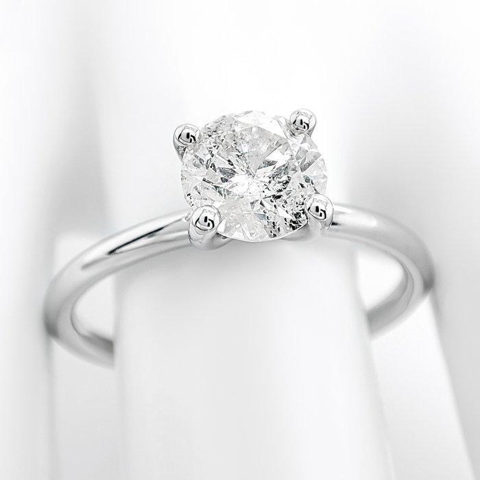 Zonder Minimumprijs - Ring - 14 karaat Witgoud - 1.08ct. tw., Sieraden, Tassen en Uiterlijk, Ringen