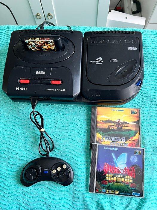 Sega - Sega Mega CD2 + Mega drive 2 - Videogameconsole +, Spelcomputers en Games, Spelcomputers | Overige Accessoires
