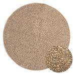 vidaXL Vloerkleed ZIZUR binnen en buiten 90 cm jute look, Verzenden, Nieuw, Bruin