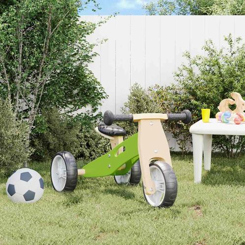 vidaXL Loopfiets voor kinderen 2-in-1 groen, Kinderen en Baby's, Speelgoed | Buiten | Voertuigen en Loopfietsen, Nieuw, Verzenden