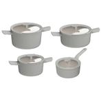 8 Delige BergHOFF Balance Moonmist Pannenset, Huis en Inrichting, Keuken | Potten en Pannen, Verzenden, Nieuw