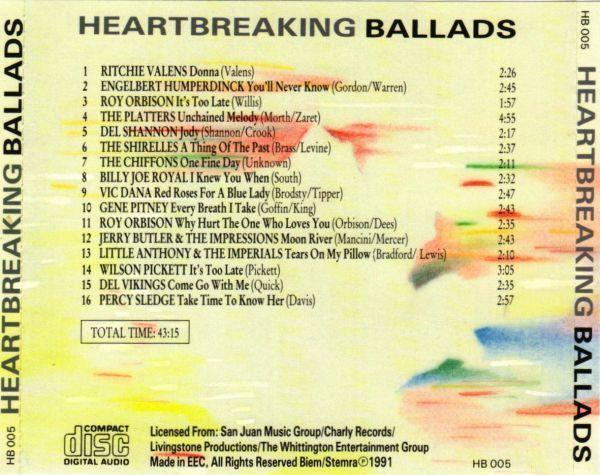 Various - Heartbreaking Ballads 5, Cd's en Dvd's, Cd's | Pop, Gebruikt, Ophalen of Verzenden