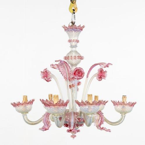 Plafondlamp - Muranoglas - Venetiaanse kroonluchter, Antiek en Kunst, Antiek | Lampen